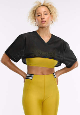 Basketball Mesh V-Neck Short Sleeve Tee