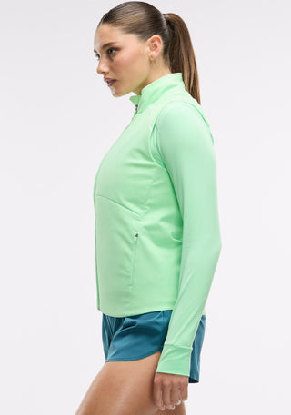 Padded Full Zip Run Vest
