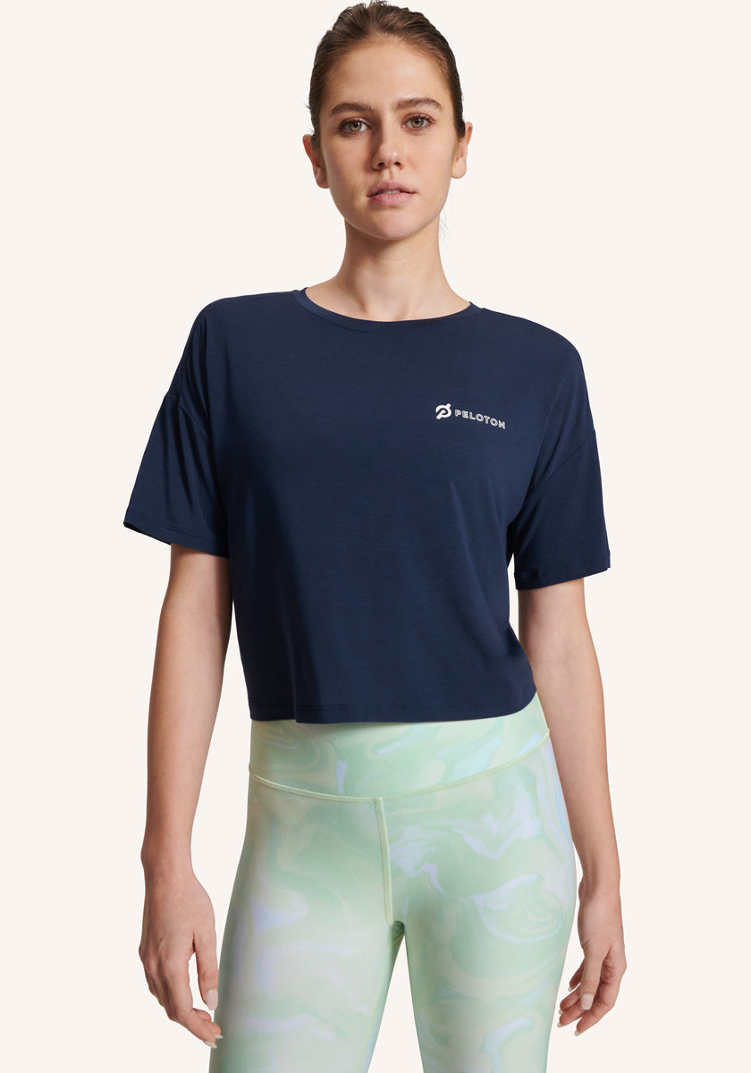 Cinch Back Bungee Short Sleeve Tee Peloton Apparel UK