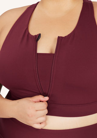 Cadent High Neck Zip Bra