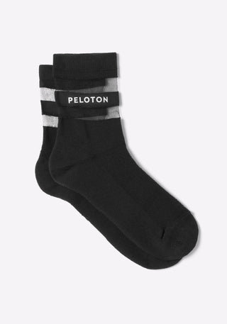 Cotton Mesh Stripe Crew Sock