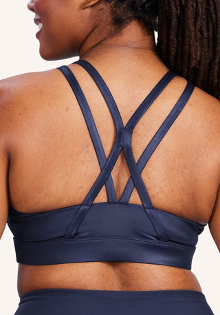 Cadent High Neck Cire Strappy Elevate Bra