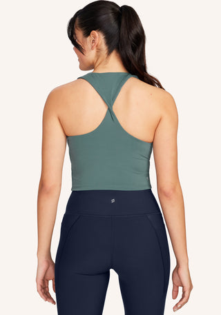 Cadent Twist Back Crop Tank