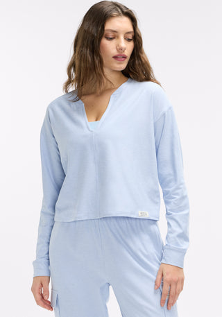 Dreamblend Split Neck Long Sleeve