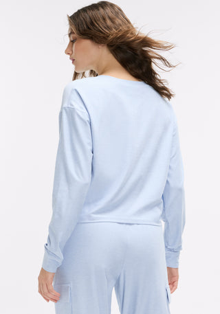 Dreamblend Split Neck Long Sleeve