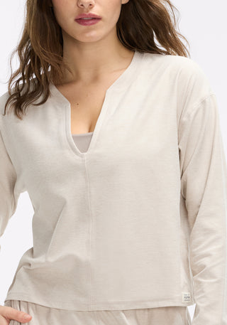 Dreamblend Split Neck Long Sleeve