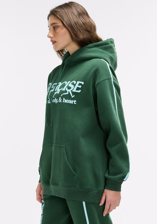 Exercise Your Mind, Body & Heart Oversized Hoodie