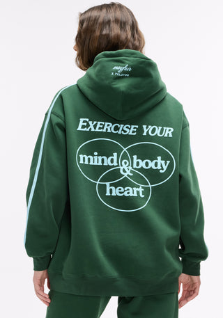 Exercise Your Mind, Body & Heart Oversized Hoodie