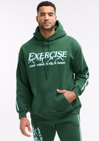 Exercise Your Mind, Body & Heart Oversized Hoodie