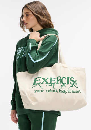 Exercise Your Mind, Body & Heart Tote Bag