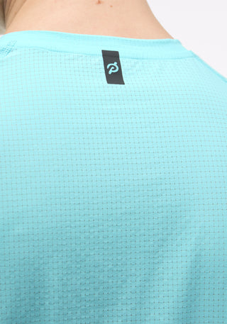 Grid Jacquard Colorblock Short Sleeve