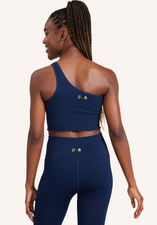 Luna Seamless One Shoulder Crop Tank