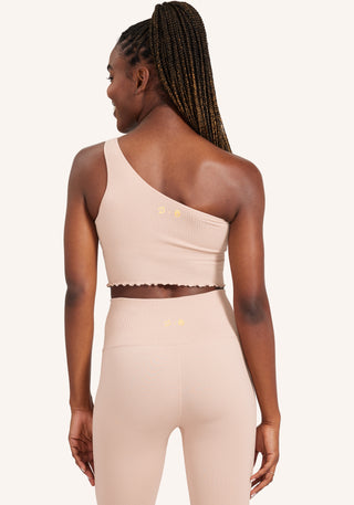 Luna Seamless One Shoulder Crop Tank