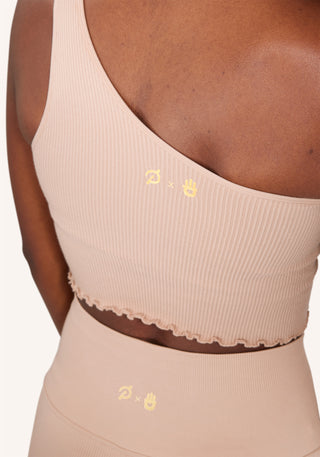 Luna Seamless One Shoulder Crop Tank