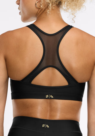 Merit High Neck Mesh Bra