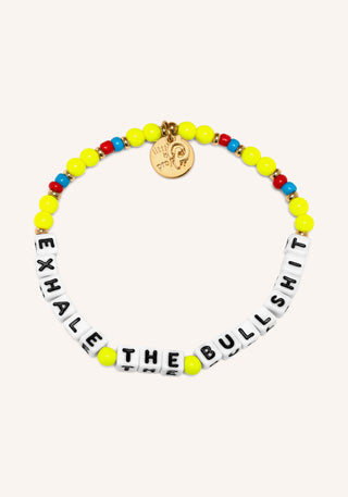 Peloton x Little Words Project Exhale the Bullshit Bracelet