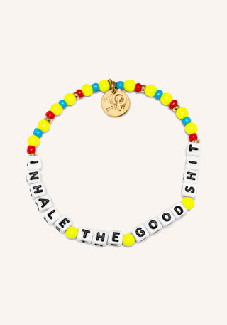 Peloton x Little Words Project Inhale the Good Shit Bracelet