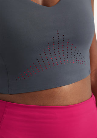 Renewed Control Perforated Longline Bra