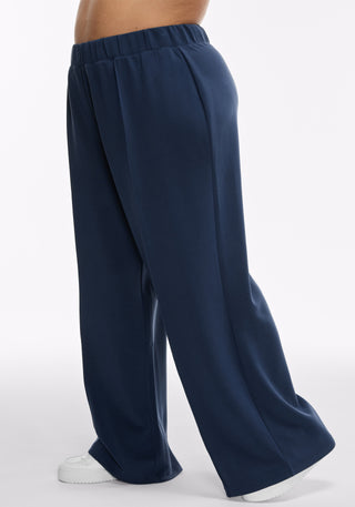 Washed Interlock Pintuck Pant