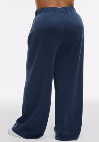 Washed Interlock Pintuck Pant