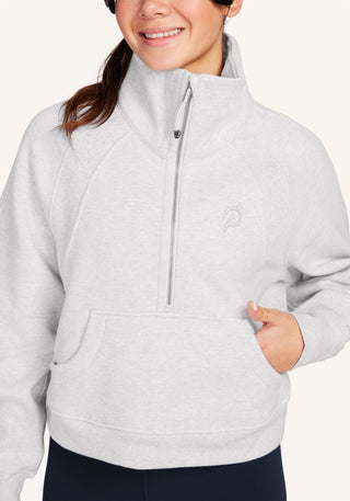 Scuba Oversized Funnel-Neck Half Zip