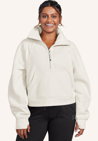 Scuba Oversized Funnel-Neck Half Zip