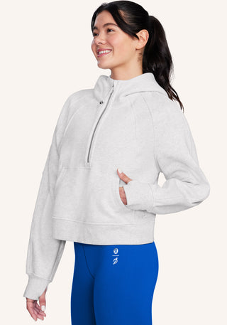 Scuba Oversized Half-Zip Hoodie