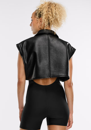 Faux Leather Moto Jacket