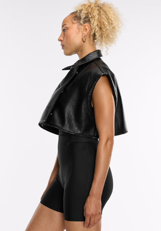 Faux Leather Moto Jacket