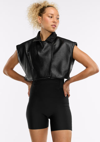Faux Leather Moto Jacket