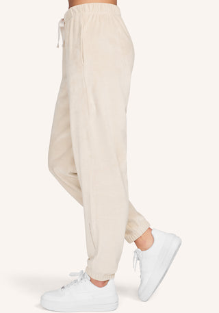 Velour Elastic Cuff Sweatpant